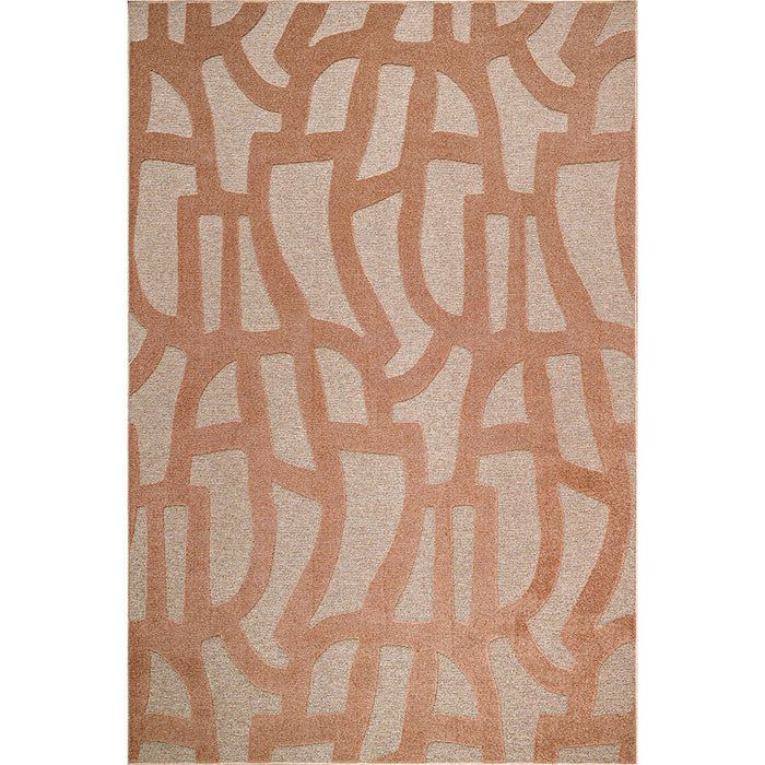 ORANGE STRIPED TWIDE CARPET 100X140 CM