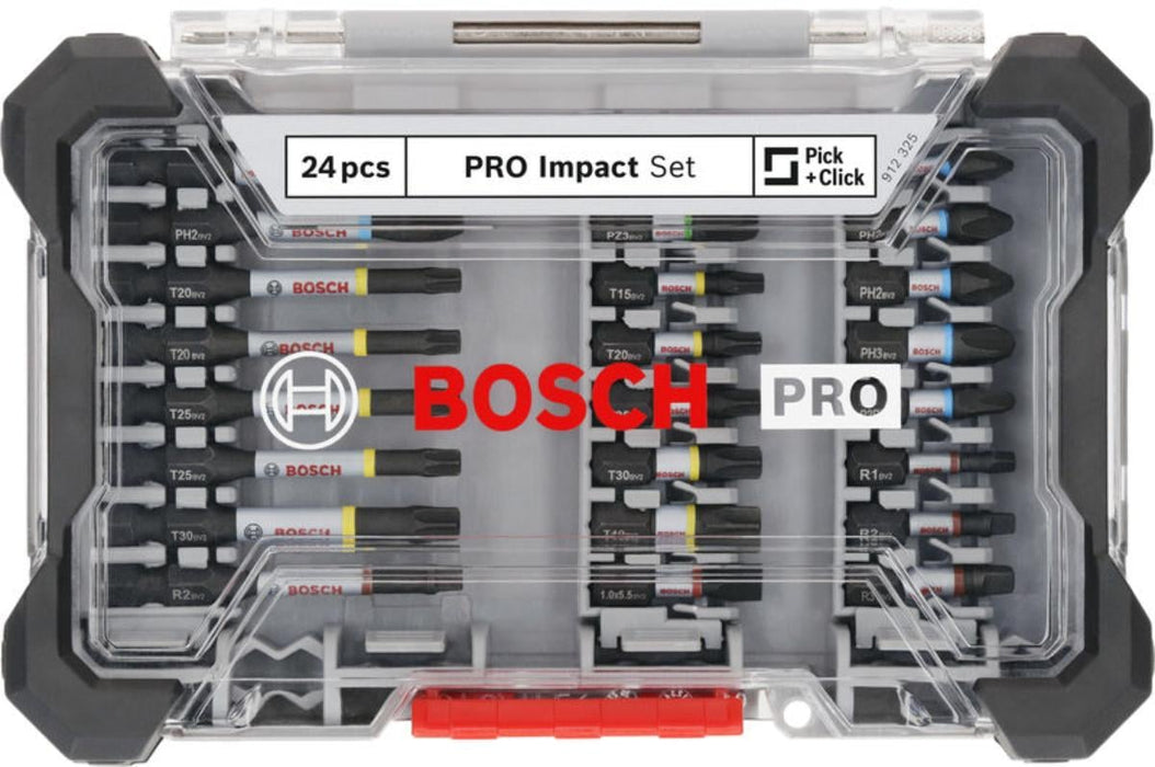 SET OF IMPACT BITS 24PCS BOSCH PRO