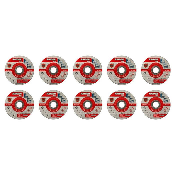 METAL DISC 115X1.0MM 10PCS RAIDER