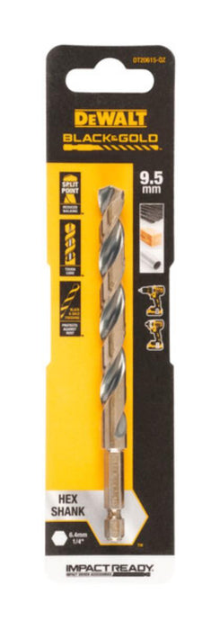 METAL DRILL 9.5MM HEX DEWALT