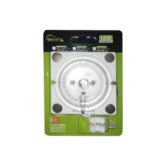 LED BOARD, 8cm/8cm, 18W 1550Lm, 3000K