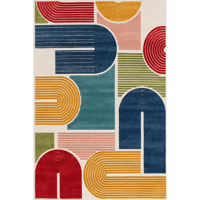 CARPET MAMBO COLORED FIGURES 80X150 CM