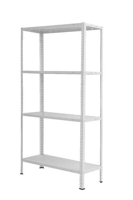 METAL RACK 170X85X30CM 4 SHELVES WHITE