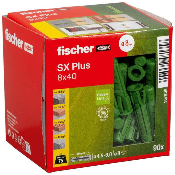 UNIVERSAL DOWEL SX PLUS GR Ф8X40MM 90PCS