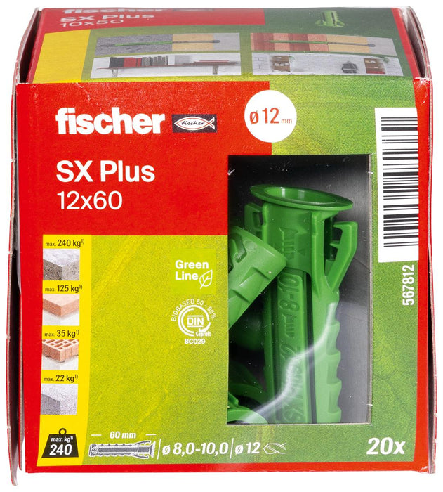 UNIVERSAL DOWEL SX PLUS GR Ф12X60MM