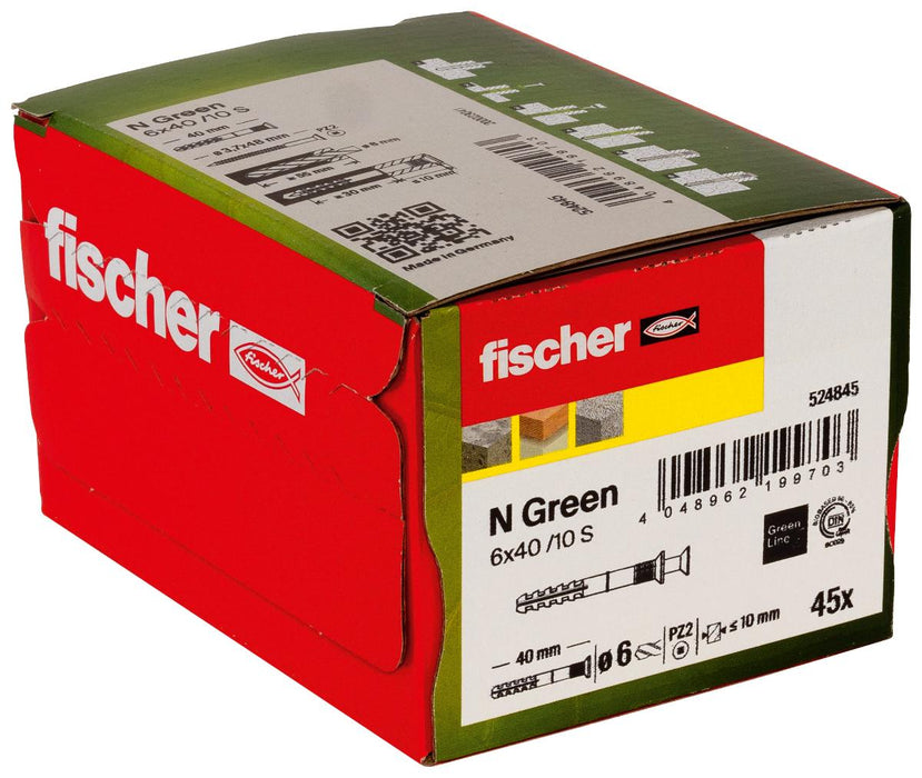 NAIL DOWEL N GREEN S Ф6X40/10