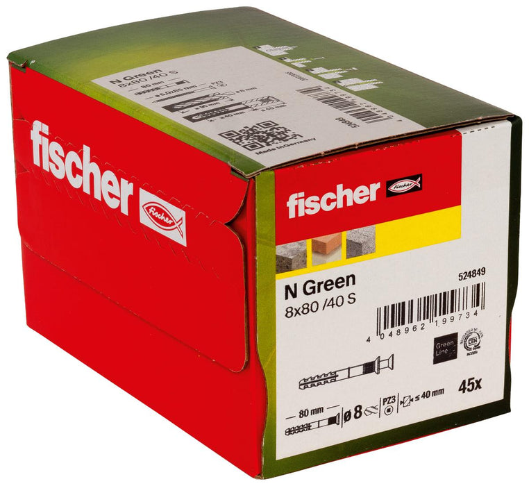 NAIL DOWEL N GREEN S Ф8Х80/40