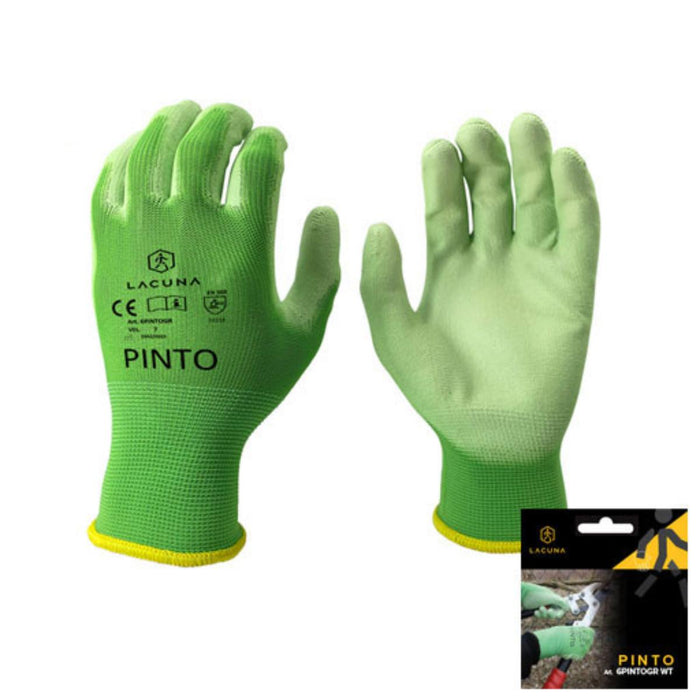GLOVES PINTO PU/POLYESTER GREEN