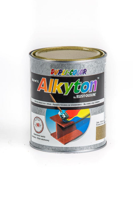 PAINT 4B1 ALKYTON HAMMER EFFECT GOLD 750ML