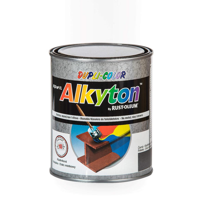 PAINT 4B1 ALKYTON HAMMER EFFECT BLACK 750ML