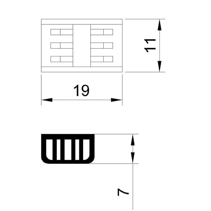 CONNECTING ELEMENT FOR LED STRIPS