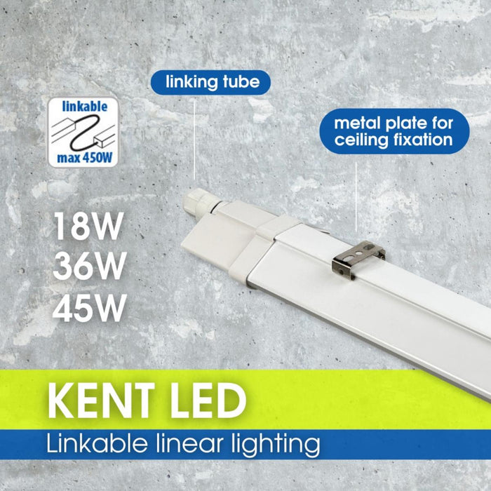 LED LIGHT KENT 36W 3060LM IP65 120CM