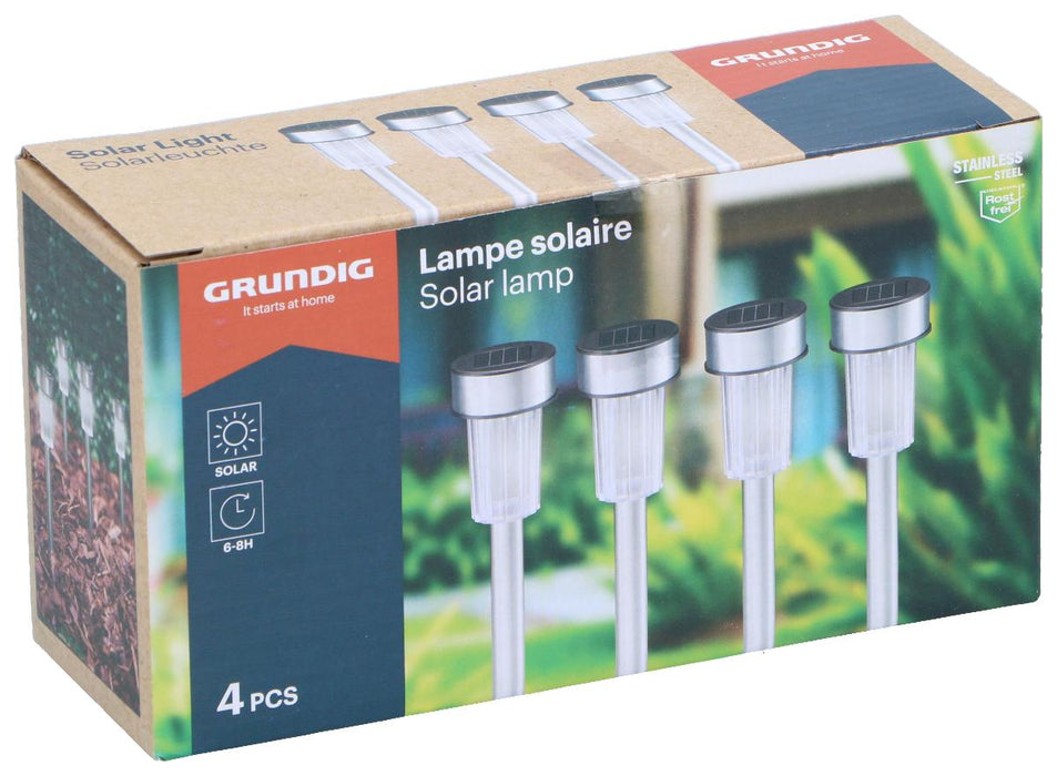 SOLAR LAMPS 4.8X36.5CM 4PCS
