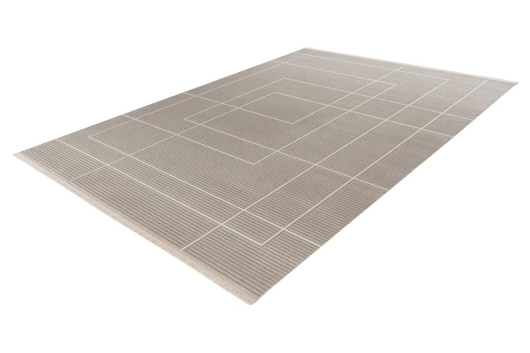 CARPET ELIF 200/290 SILVER RECTANGLES