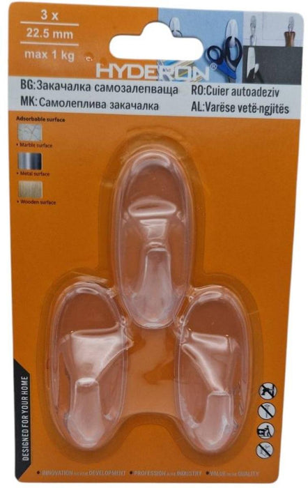 HANGER 22.5MM 3PCS TRANSPARENT