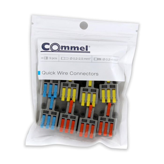QUICK CONNECTOR 1P/3X0.2-4MM2 COMMEL