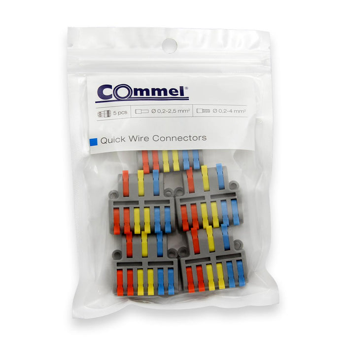 QUICK CONNECTOR 3P/6X0.2-4MM2 COMMEL