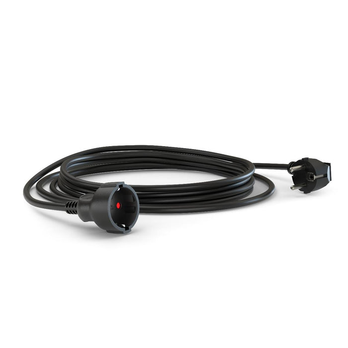 EXTENSION CORD 2M H05VV-F 3G1MM2 BLACK COMMEL