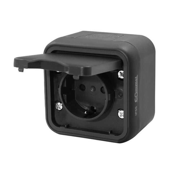 CONTACT SHUKO IP55 ANTHRACITE COMMEL