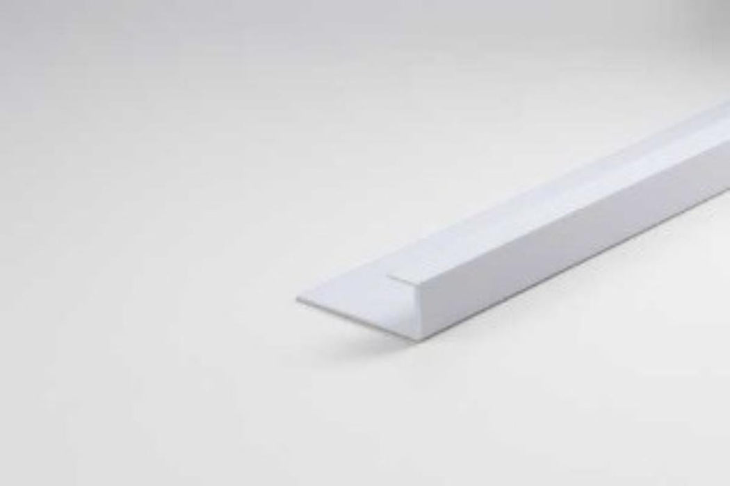 PVC CORNER PROFILE 40X15X10X1/1M WHITE SATIN
