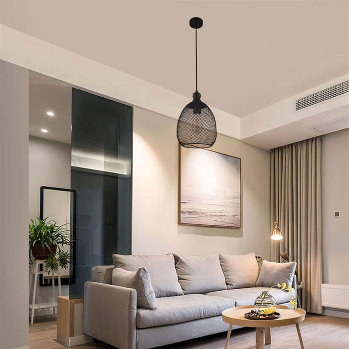 PENDANT LARS 1XE27 NET BLACK SSP602
