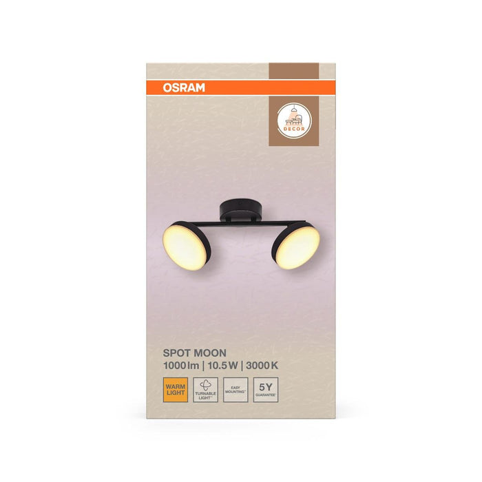 LED SPOTLIGHT MOON 2X10.5W 3000K BLACK