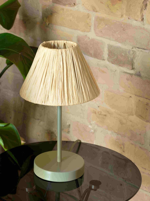 DECOR RAFFIA DESK LAMP E27 BROWN