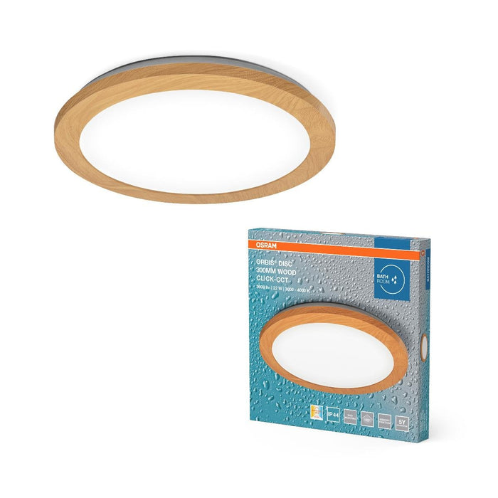LED LIGHTING ORBIS DISC 30CM WOOD