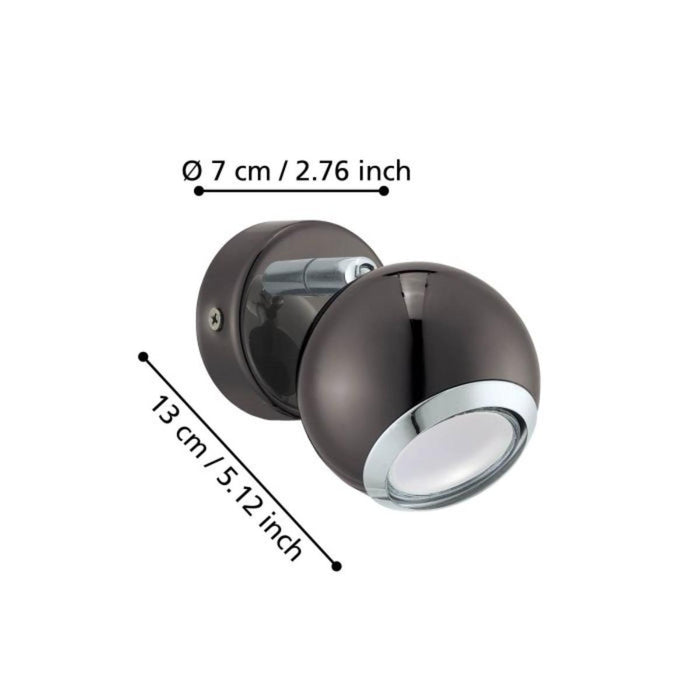 LED SPOT BIMEDA 1XGU10 3000K CHROME