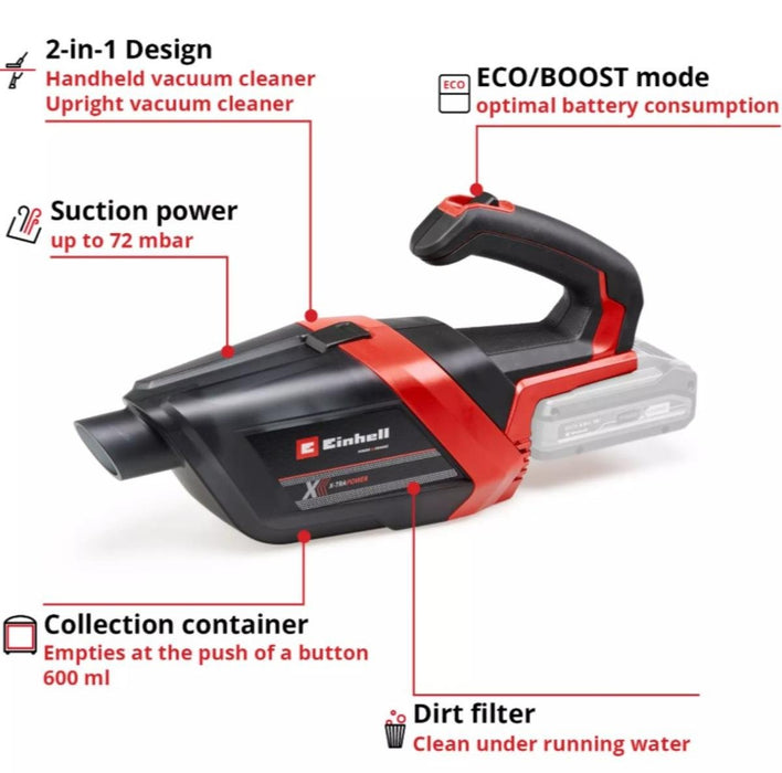 CORDLESS VACUUM CLEANER TE-HV 18/06 LI-S PXC