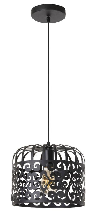 PENDANT LAMP ALESSANDRA 1XE27 60W BLACK MATTE