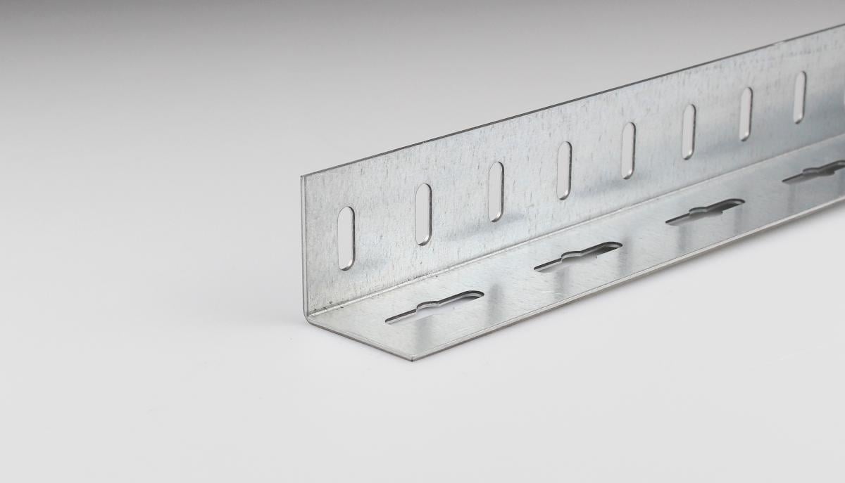 STEEL CORNER PROFILE WHITE 25X25MM/1M