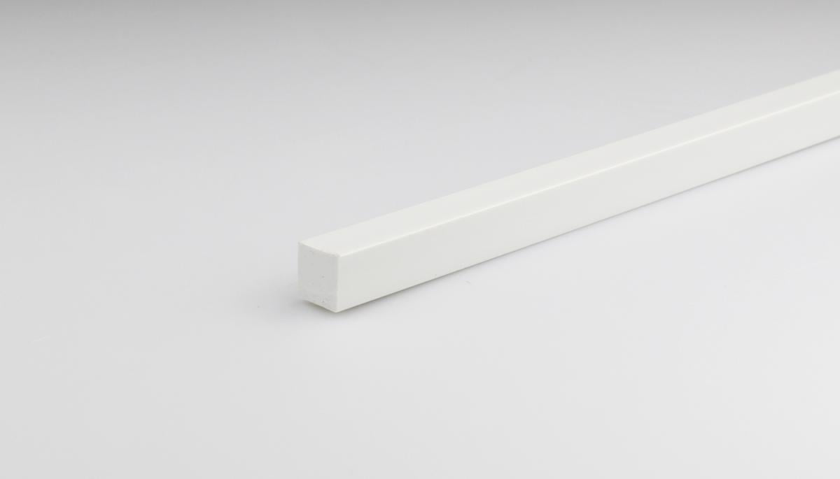 PVC SQUARE PROFILE 12X12MM/1M WHITE