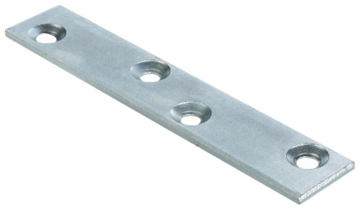 STRAIGHT PLATE WITH 4 HOLES FOR 80MM SCREWS