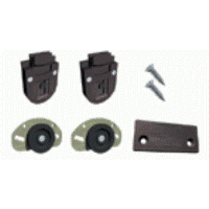 SET OF SLIDING DOOR MECHANISMS