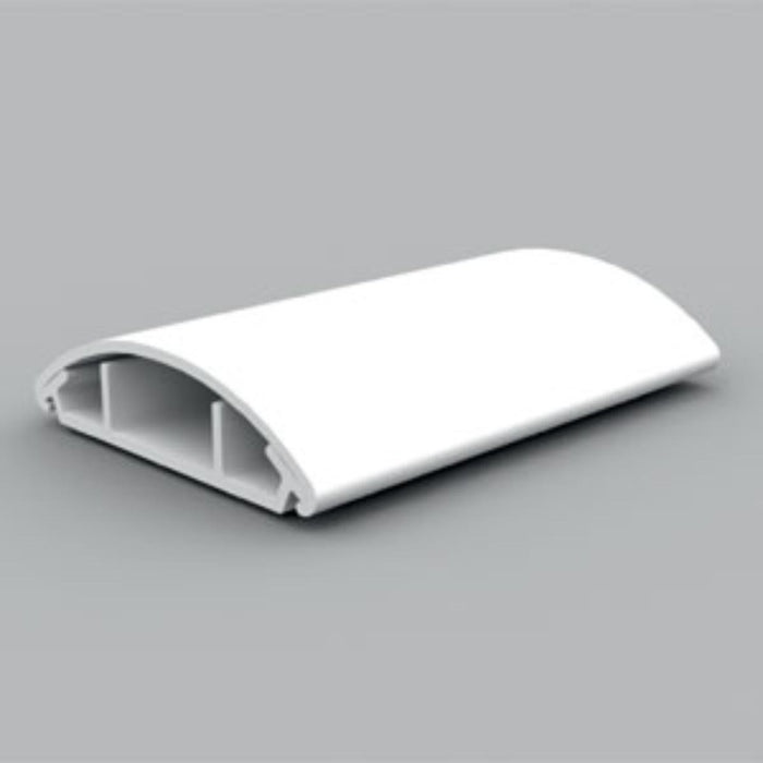 CHANNEL PVC FLOOR SEMI-CIRCLE WHITE 5 cm.
