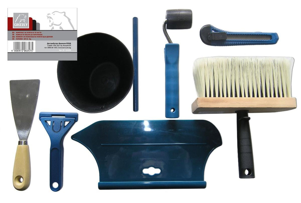 SET OF 8 PIECES OF POL-NO WALLPAPERS GRIZZLY