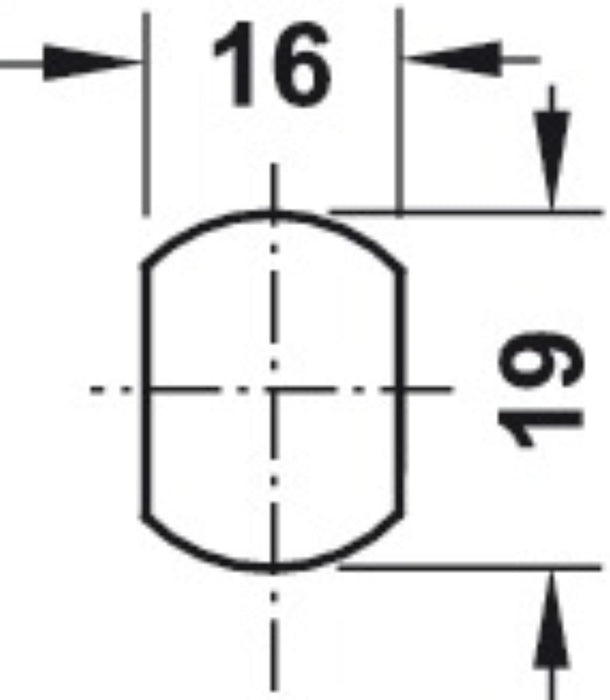 FURNITURE LOCK 16MM HÄFELE