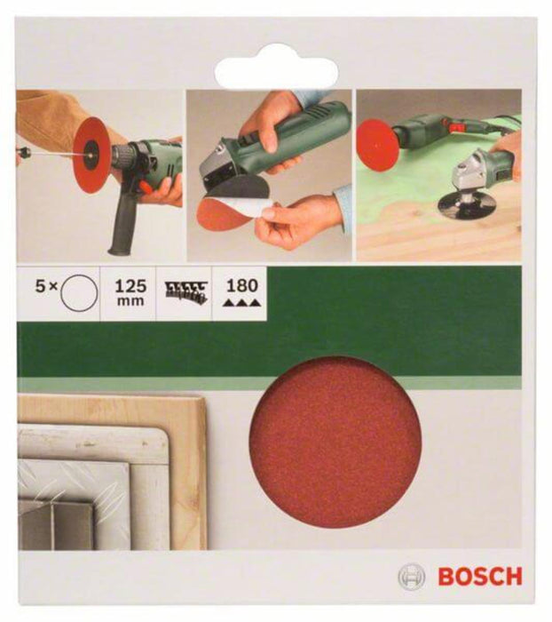 SANDING PADS WS 125 MM K180 5 PCS