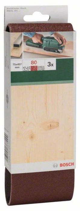 SANDING PADS 75X457 K150 3 NUMBERS OF BELT GRINDERS