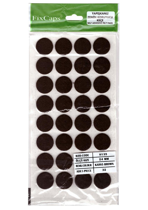 SELF-ADHESIVE FELT STEPS F24 33PCS