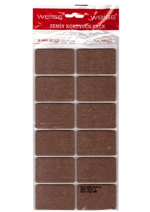 SELF-ADHESIVE FELT STEPS 35X55 12PCS