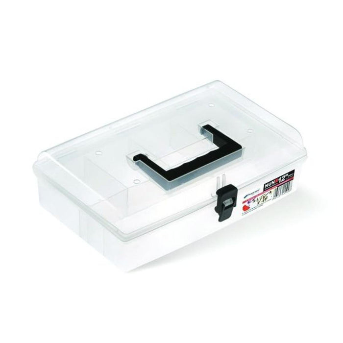 BOX WITH HANDLE TRANSPARENT 295/195/85MM