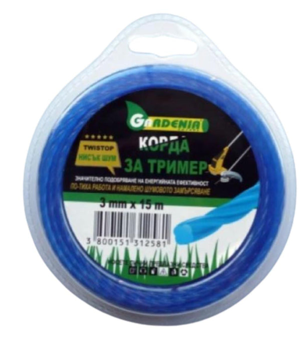 TRIMMER CORD 3 MM x 15 M CLOVER