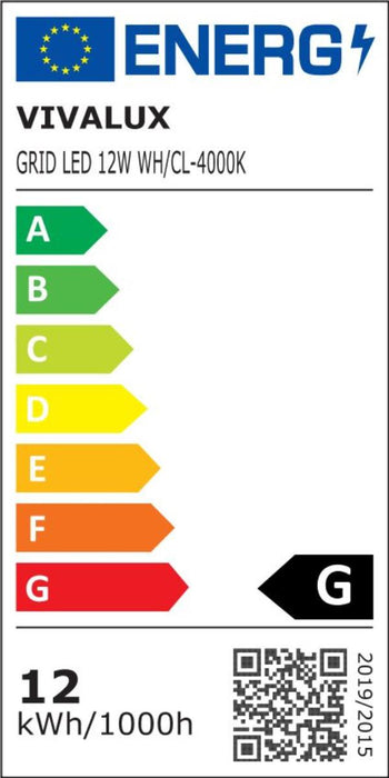 LED PANEL 12W IP20 4000K 162/162