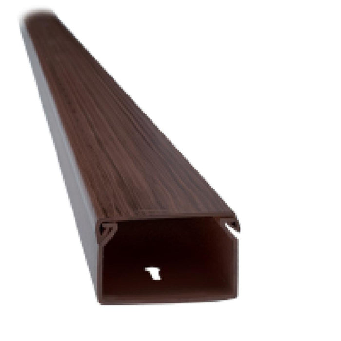 CHANNEL PVC 25X25 2M WALNUT