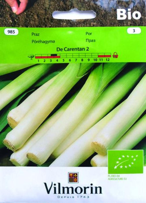 LEEK SEEDS CARETAN 2 BIO VILMORIN