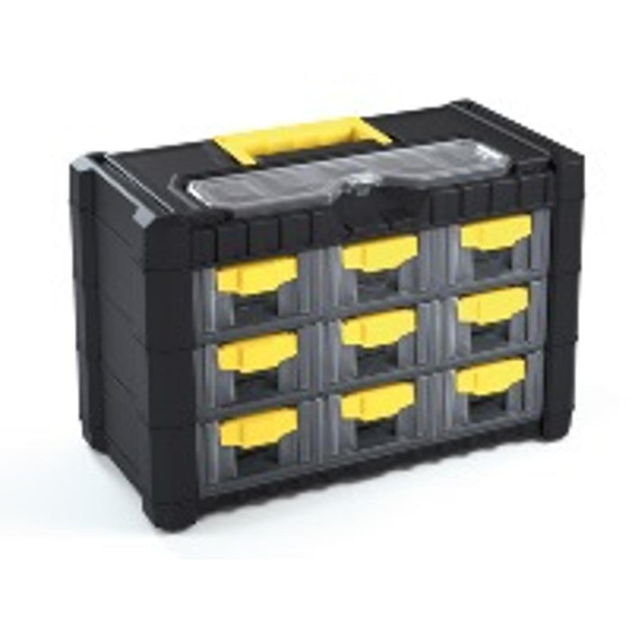 MODULAR PLASTIC CABINET WITH 9 COMPARTMENTS