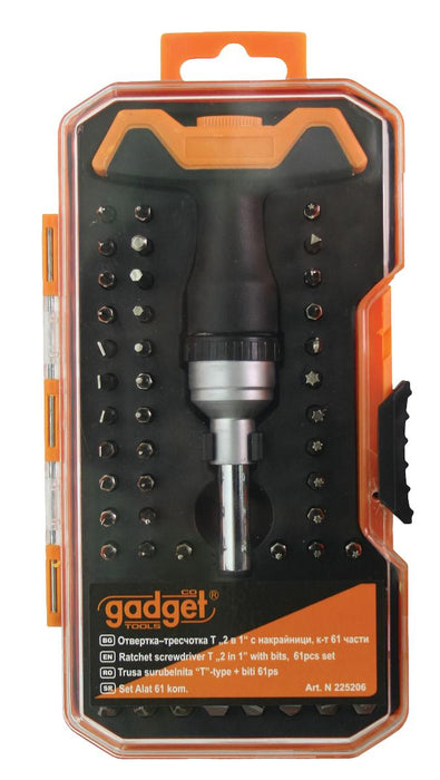 61H GADGET RATCHET BITS SET