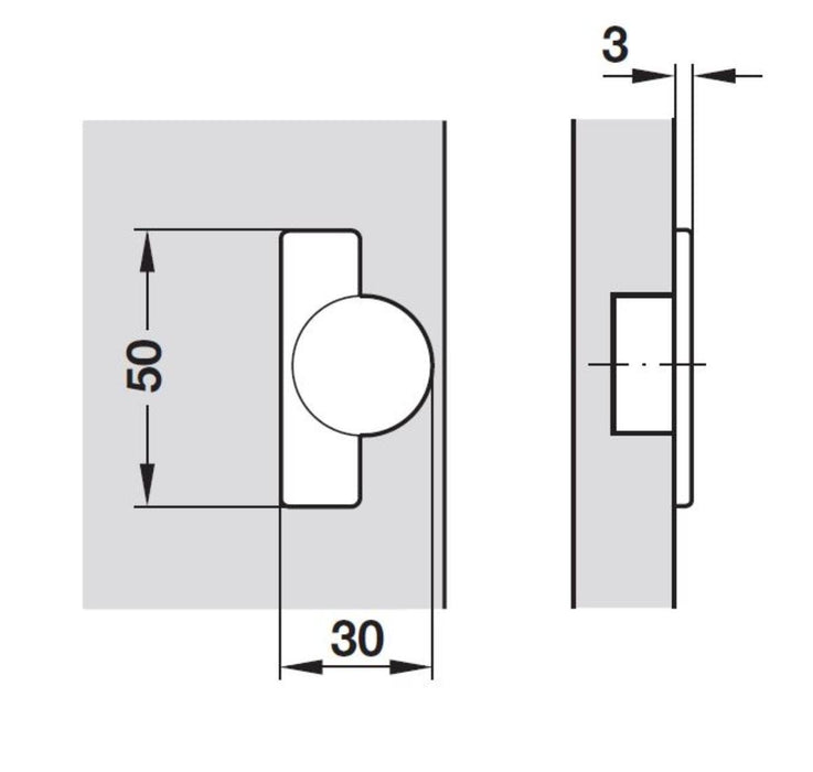HINGE OPEN EDGE F26 HÄFELE